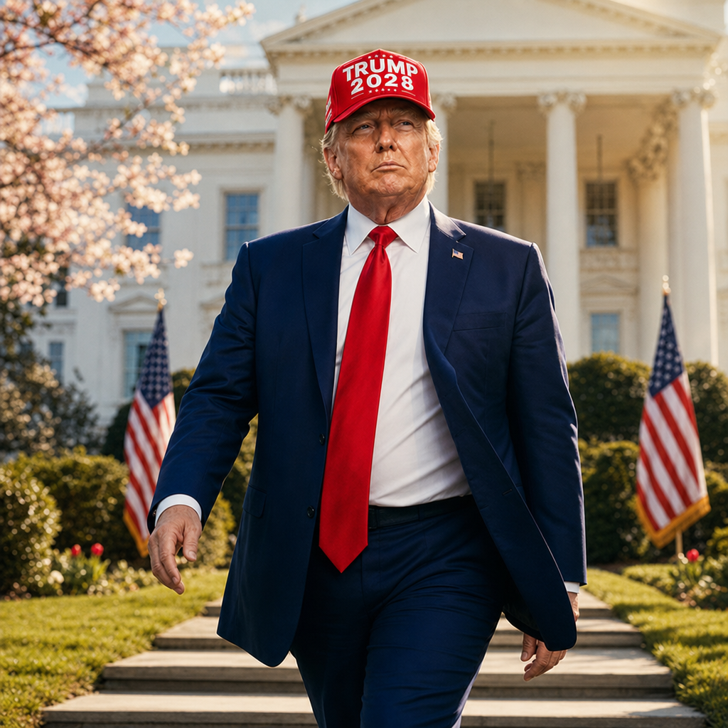 Walking the White House South Lawn